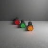 The red, green and yellow three-color indicator light power status display LED signal light is used for industrial control Specification image